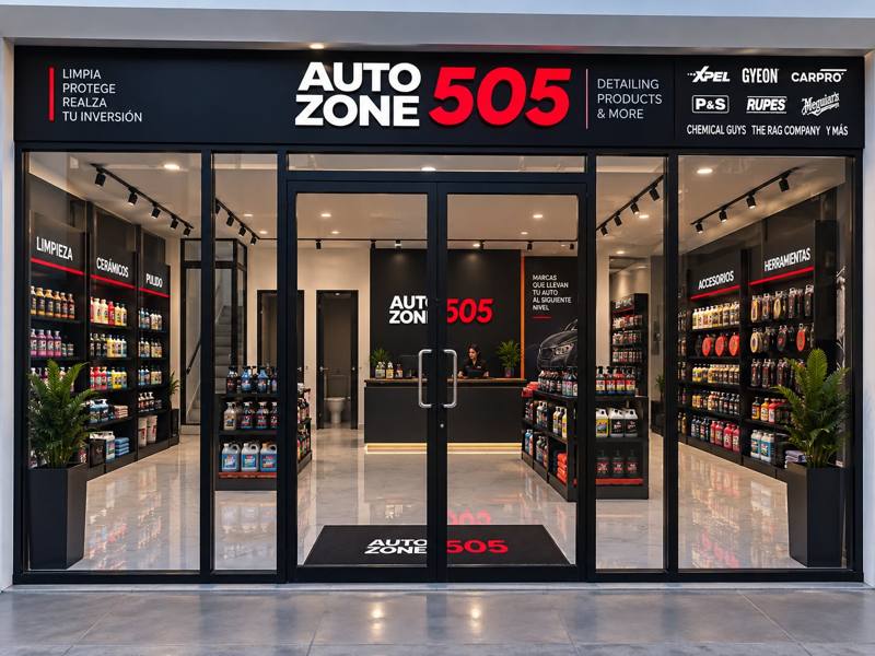 Vitrina de la tienda Autozone 505